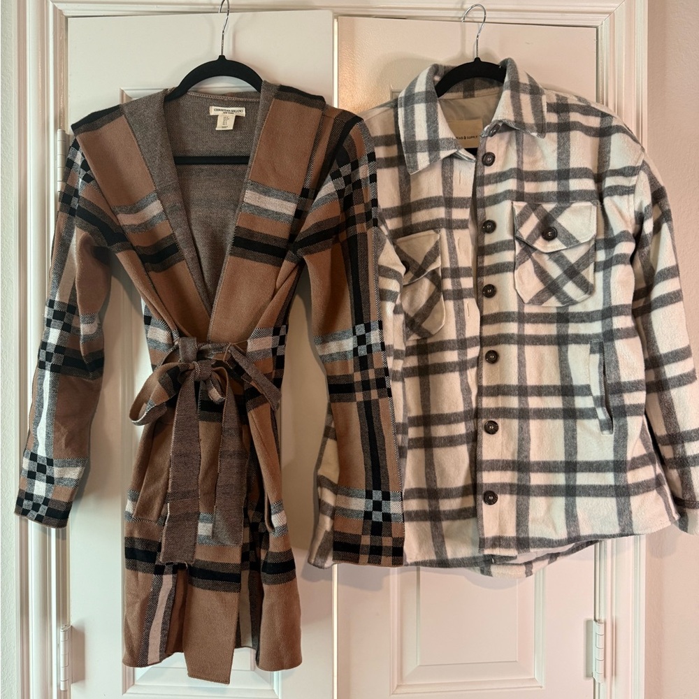 Plaid outerwear